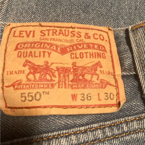 Levi’s 550 Relaxed Fit Pants Oxford By Ten West Appareal - Picture 5 of 14